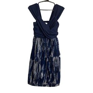 Converse One Star Size Medium Tank Blue Dress W/ Tie Dye Effect